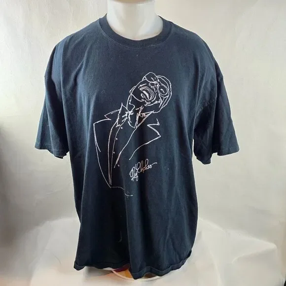 Ray Charles Mens XL Black Graphic T Shirt 1998 Vintage Gear Ink New Orleans - Picture 1 of 8